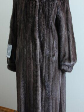 RARE! CANADA MAJESTIC Female Gun Metal Mink Coat Size 10